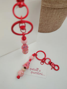 PORTACHIAVI CON CHARM IN SILICONE