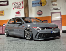 1/18 VW Golf 8 GTI MK8 Grau Umbau Tuning