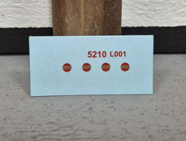 1/18 BBS Rot/Gold Naßschieber Felgenlogo