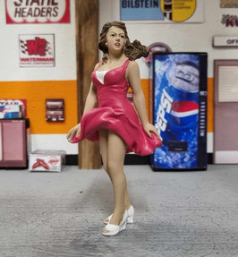 1/18 Girl mit Pink Rock American Diorama