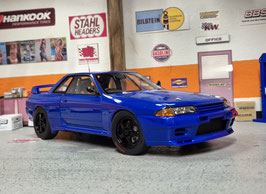 1/18 Nissan Skyline GTR R32 Bathurst Plain Body Bayside Blue Autoart