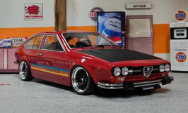 1/18 Alfa Romeo Alfetta GTV Turbodelta 1979 rot Umbau Tuning