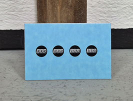 1/18 BBS Schwarz/Silber Naßschieber Felgenlogo 19-21 Zoll