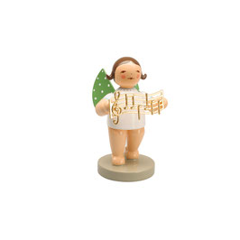 Goldedition N° 16, NICHT limitiert, grauer Sockel, Der Komponist, Engel mit Notenlinie