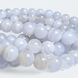 Chalcedon, 6mm Perlen