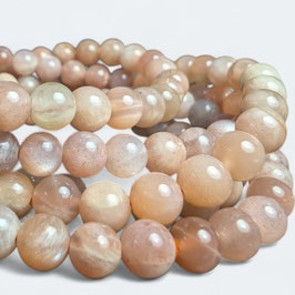 Mondstein, 6mm Perlen