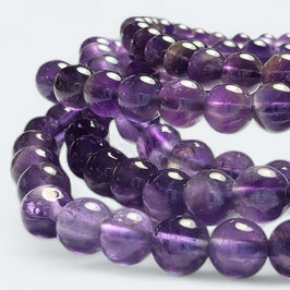 Amethyst, 6mm Perlen