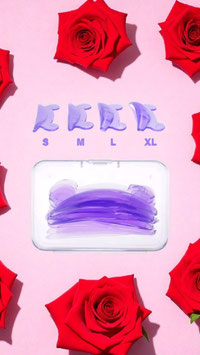 Silikonpads Korean Lashlifting tier lila
