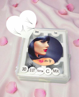 3D C 0.07 Narrow Mix Box 500 Stk. Fertigfächer Wimpern