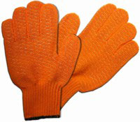 Criss Cross Motorsägen Handschuh orange Strickhandschuh