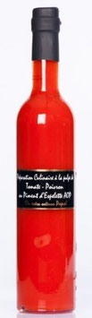 Vinaigre à la pulpe Tomate-Poivron au Piment d´Espelette - Essig aus Tomatenfruchtmark , Paprikafruchtmark und Espelette  AOP, 500 ml