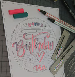 Workshop "Komposition (mit Compositions Ruler) - Handlettering der nächste Schritt"