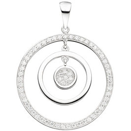 Anhänger. 925 Silber. Zirkonia.