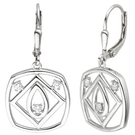 Ohrhänger. Silber 925. Zirkonia.