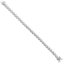 Armband. 925 Sterling Silber. 29 Zirkonia.