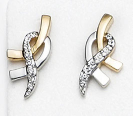 Ohrstecker. Gold. Swarovski-Kristalle.