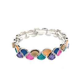 Armband. Silber. Multi Color.