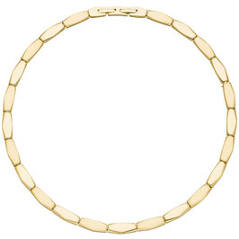 Collier. Edelstahl. Gold.