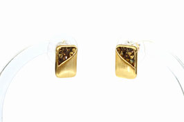 Ohrstecker. Topaz-Kristalle. Gold.