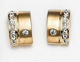 Ohrstecker. Gold. Swarovski-Kristalle.