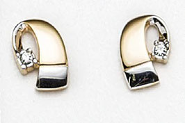 Ohrstecker. Bicolor. Swarovski-Kristalle.