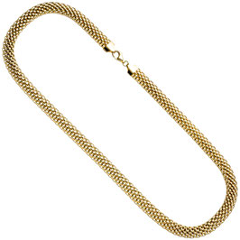 Collier. Halskette. 925 Silber. Gelbvergoldet. 45 cm.