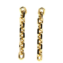 Ohrstecker. Gold. Kettenglieder.