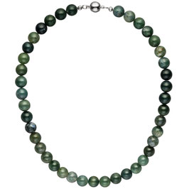 Collier. 41 Moosachate. Magnetverschluss.