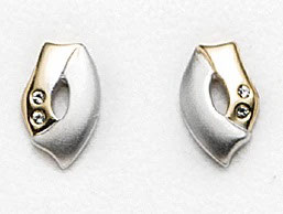 Ohrstecker. Bicolor. Swarovski-Kristalle.