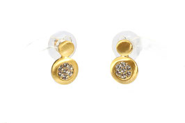 Ohrstecker. Gold. Swarovski-Kristalle.