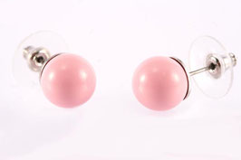 Ohrstecker. MK-Perle. Rosa.