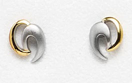 Ohrstecker. Bicolor.