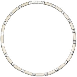 Collier. Edelstahl. Matt-poliert.
