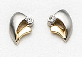 Ohrstecker. Bicolor. Swarovski-Kristalle