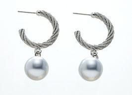 Ohrstecker. Silber. Perle