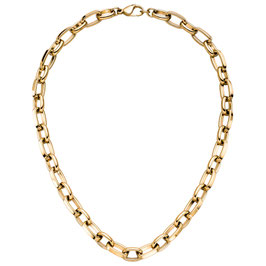 Collier. Edelstahl. Panzer. PVD. VG.