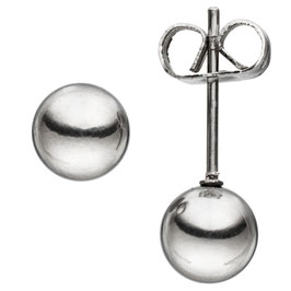Ohrstecker. Edelstahl. Kugel. 6 mm