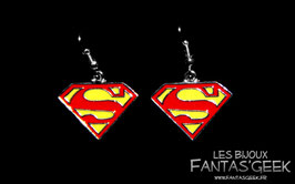 Boucles d'oreilles S de Superman