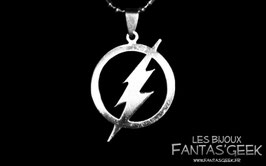 Collier The Flash argenté