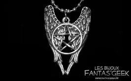 Collier Ailes de Castiel & Pentacle