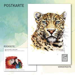 Postkarte "Leopard"
