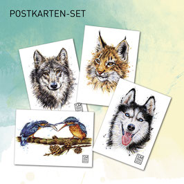 Postkarten-Set "Wolf Mix"