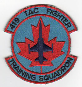 Royal Canadian Air Force patch 419 Tactical Fighter Training Squadron CF-5A era