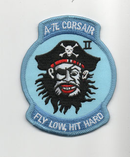 Greek Hellenic Air Force patch A-7E Corsair Fly Low Hit Hard