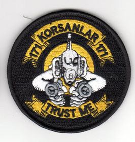Turkish Air Force patch 171 Filo ´Korsanlar´ F-4E Phantom II Trust me   - disbanded -