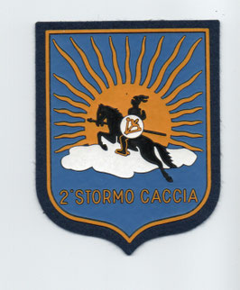 Italian Air Force patch 2° Stormo Caccia Fiat G.91Y period rubberized