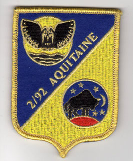 French Air Force patch ETR 2/92 ´Aquitaine´ Rafale