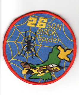 Pakistan Air Force patch No.26 Squadron ´Black Spiders´ Ops A-5 Fantan   - obsolete -