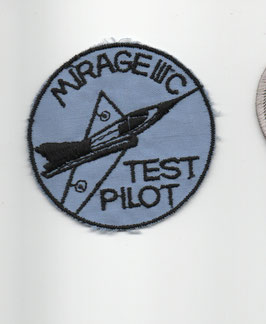 French Air Force patch Mirage IIIC Test Pilot vintage
