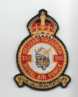 Belgian Air Force crest patch 350 Squadron / 350 Smaldeel